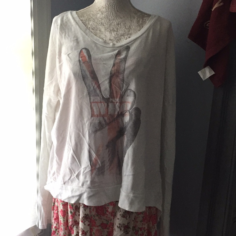 The Who long sleeve hi low shirt